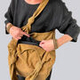 Fair Trade Vegan Comfy Everyday Shoulder Bag Zip Close, thumbnail 4 of 12