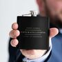 Personalised Graduation Engraved Hip Flask, thumbnail 3 of 12