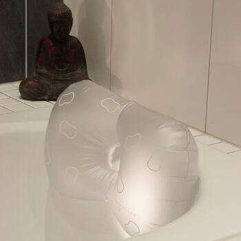 Inflatable Travel Bath Pillow With Suction Grip, 2 of 4