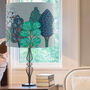 Serene Forest Blue/Turquoise Lampshade, thumbnail 6 of 11