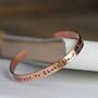 Mother's Day 'This Mummy Belongs To..' Copper Bangle, thumbnail 2 of 7
