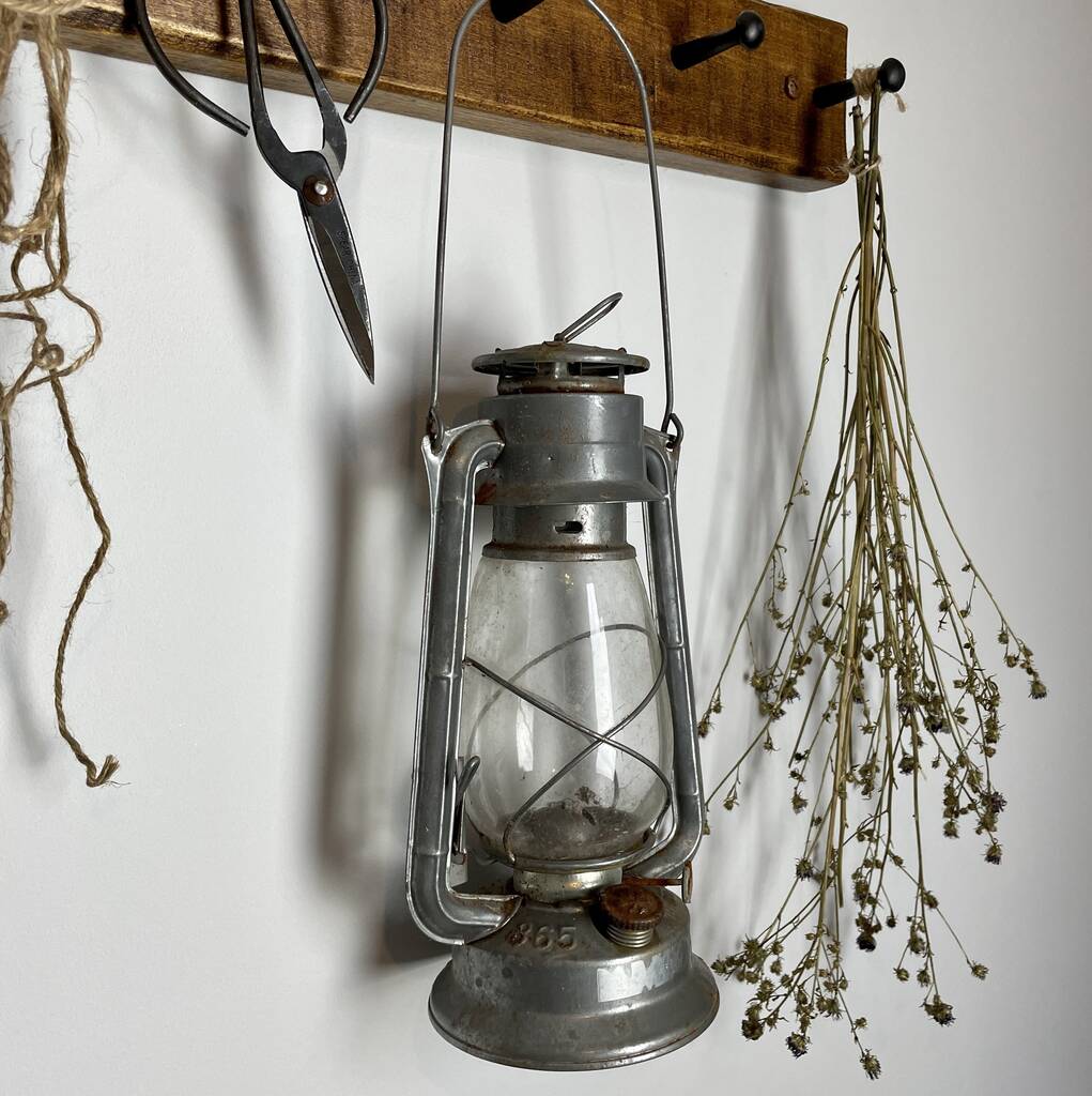 Old Decorative Storm Lamp By Ev Home