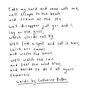 'Take My Hand' Valentine's Poem, thumbnail 3 of 3