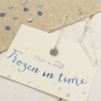 Frozen Snowflake Necklace, 2 of 4