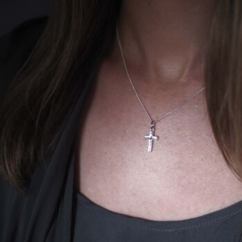 Cross Necklace In Silver Or Gold, 6 of 6