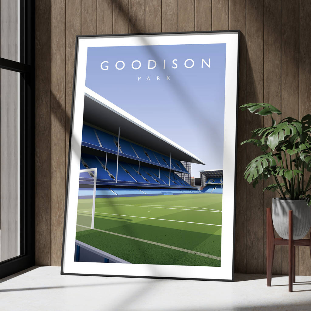Everton Fc Goodison Park Main Stand Poster, 1 of 6