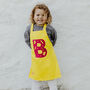 Personalised Kids Letter Baking Apron, thumbnail 4 of 8