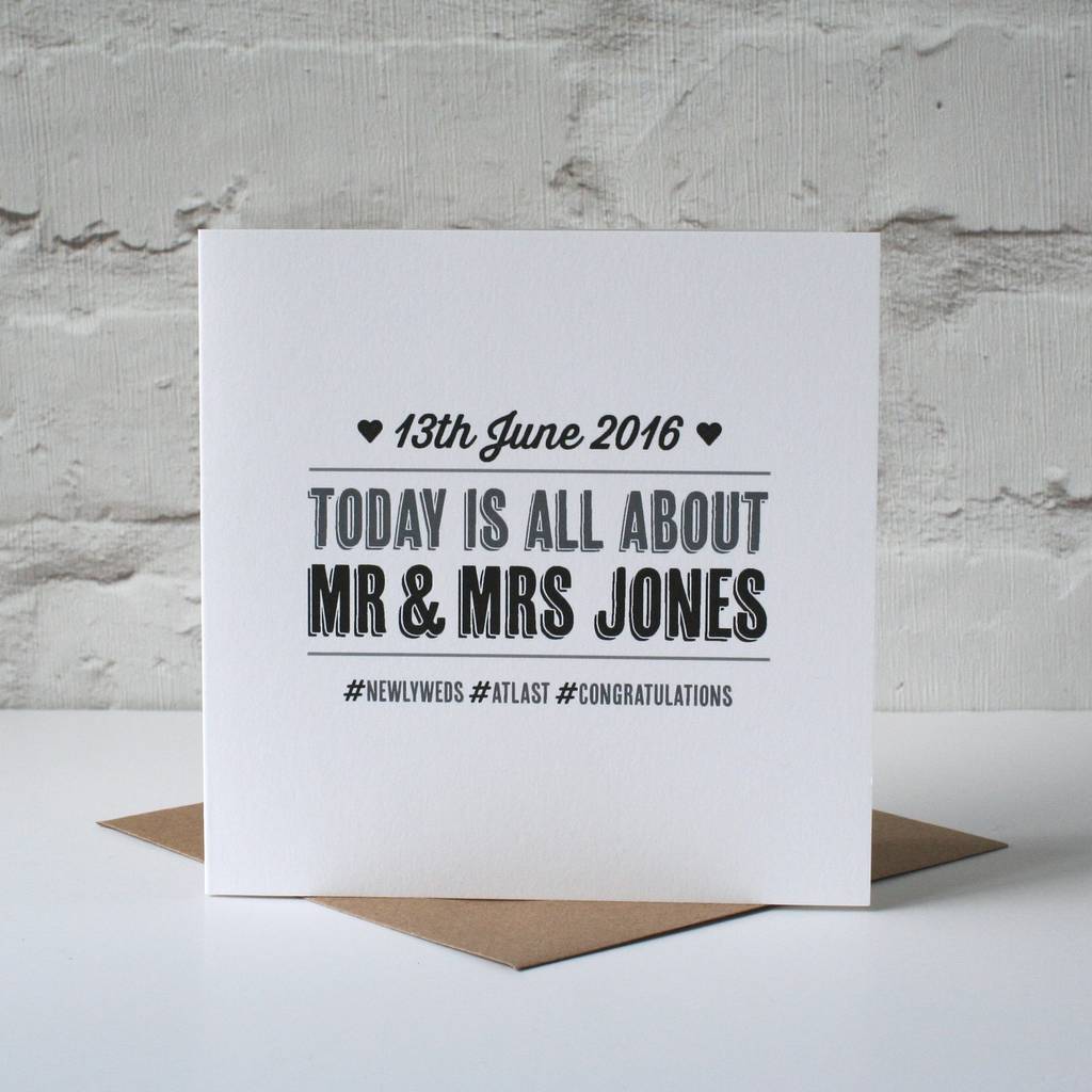 Special Day Personalised Wedding Card, 1 of 6
