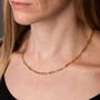 Paperclip Necklace Gold, thumbnail 1 of 2