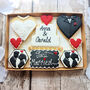 Personalised Hand Iced Wedding Cookie Letterbox Gift, thumbnail 1 of 4