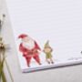 A4 Letter Writing Paper With Christmas Santa And Elf, thumbnail 4 of 6