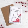 Personalised Elf Christmas Card, Candy Canes, thumbnail 1 of 2