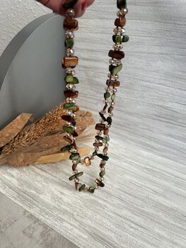 Multi Coloured Gemstone Necklace, 2 of 8