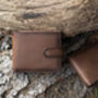 Personalised English Hide Leather Brown Wallet Trifold, thumbnail 11 of 12