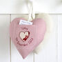 Personalised Hanging Heart Tooth Fairy Pillow Gift For Girl, thumbnail 1 of 11