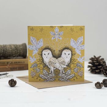 'Owls And Pheasants' Mixed Pack Of 10 Christmas Cards, 5 of 10