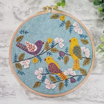 Dawn Chorus Felt Appliqué Hoop Kit, 6 of 6