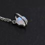 Moonstone Planet Necklace In Sterling Silver, thumbnail 4 of 10
