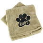 Personalised Paw Print Pet Towel, thumbnail 3 of 5