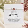 Personalised Birthstone Bracelet For Her, Birthday Gift, thumbnail 1 of 12