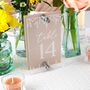Foliage Stand Off Wedding Table Number, thumbnail 2 of 9