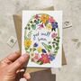 Whimsical Floral Garden Get Well Soon Card, thumbnail 6 of 6