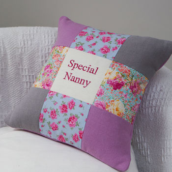 Special Nanny Cushion Rose And Grey, 2 of 3