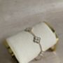 White 18 K Gold Plated Clover Flower Bracelet, thumbnail 2 of 7