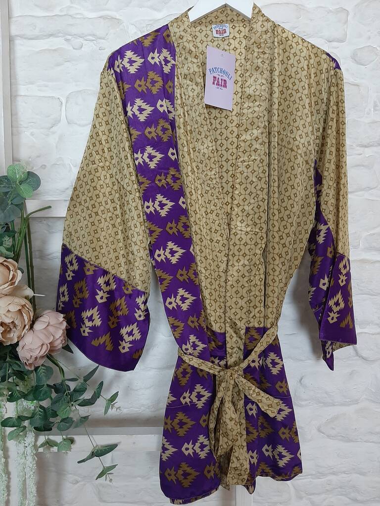 silk sari kimono