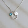 Two Interlocking Hearts Necklace, thumbnail 1 of 11