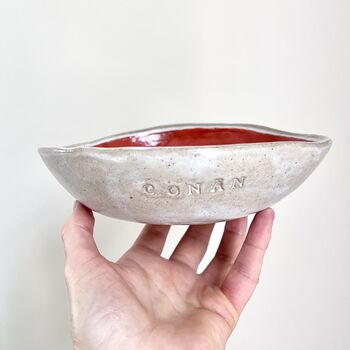 Handmade Ceramic Personalised Custom Name Pet Food Bowl, 12 of 12