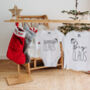 Personalised Christmas Stocking In Plush Red Or Grey, thumbnail 8 of 11