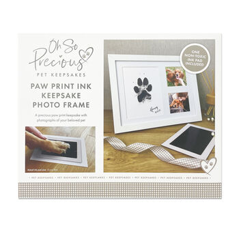 Paw Print Ink Keepsake Photo Frame Kit, 4 of 8