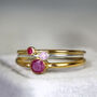 Pink Sapphire Solitaire Ring Silver Or Gold, thumbnail 10 of 12