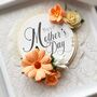 Extra Special Floral Mother’s Day Card. Boxed. Shades Of Orange, thumbnail 2 of 8