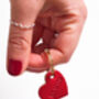 'Mum' Leather Heart Keyring, thumbnail 6 of 9