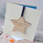Personalised Father's Day Wooden Decoration Card, thumbnail 3 of 3