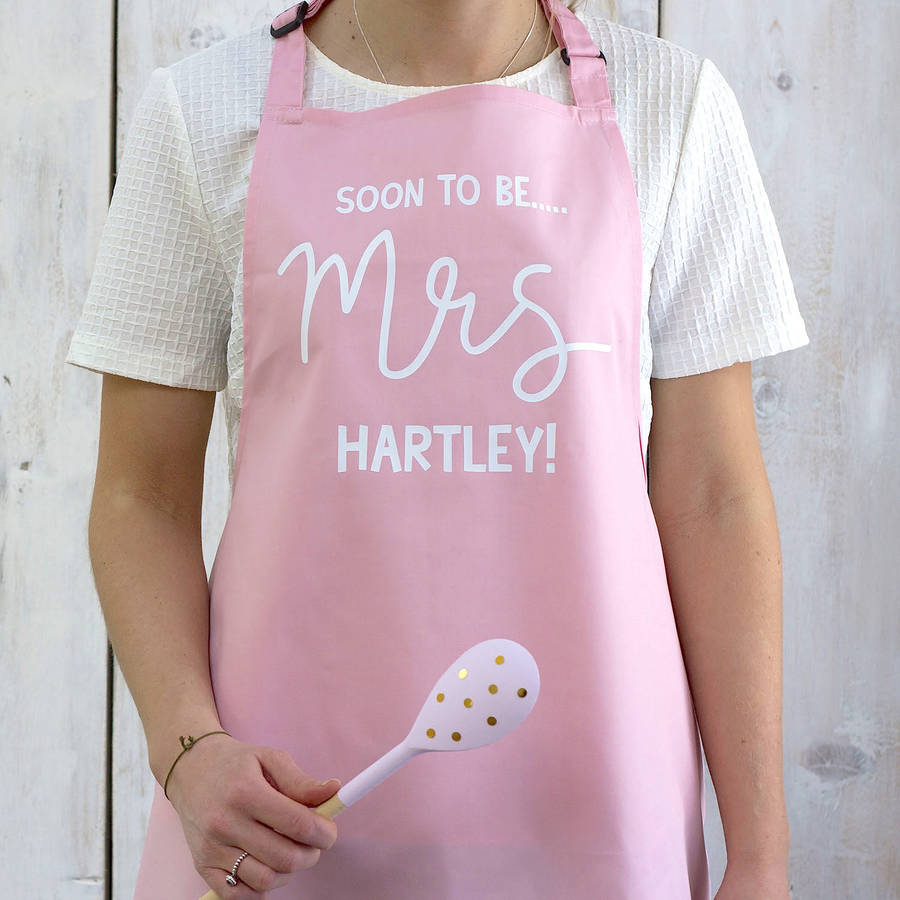 Personalised 'Soon To Be Mrs' Apron By Squiffy Print ...