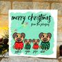 Personalised Pug Christmas Card, thumbnail 1 of 5