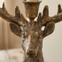 Bronze Stag Head Candle Holder, thumbnail 3 of 3