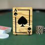 Personalised Wood And Resin Poker Trophy Ace Of Spades, thumbnail 1 of 7