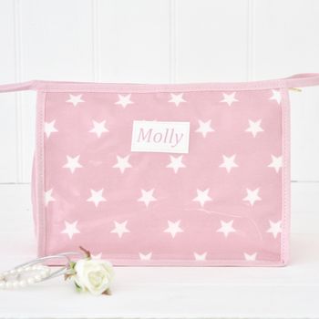 Personalised Oilcloth Wipe Clean Wash Bag, 2 of 4