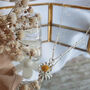 Sterling Silver Personalised Daisy Flower Pendant Two Tone Necklace, thumbnail 7 of 9