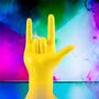 Neon Finger Gesture Ornament, thumbnail 6 of 6