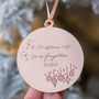 Personalised Rose Gold Christmas Decoration, thumbnail 2 of 3
