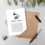 Music Lover Card With Record Player Illustration, thumbnail 1 of 4