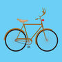 Oh What Fun It Is Rudolph Bike Card For Christmas, thumbnail 2 of 2