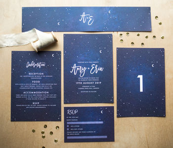 Celestial Star Wedding Invitations, 4 of 4