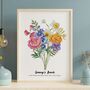 Personalised Birth Flower Family Print, thumbnail 12 of 12