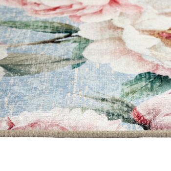 Hug Rug Eco Washable Blooming Peonies Blue, 4 of 6